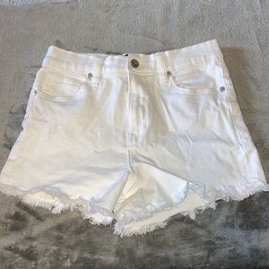 Kendall + Kylie white jean shorts